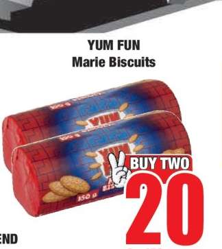 YUM FUN Marie Biscuits