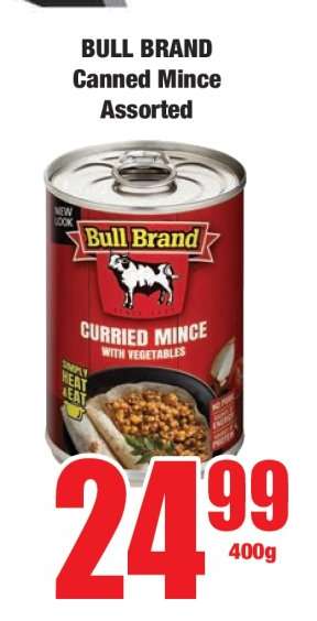 BULL BRAND Canned Mince Assorted