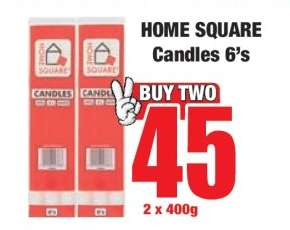 HOME SQUARE Candles 6's