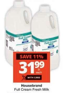 Housebrand Full Cream Fresh Milk