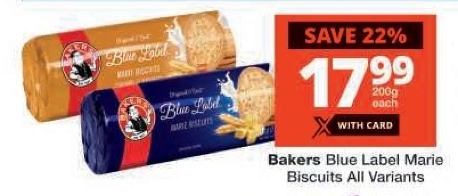 Bakers Blue Label Marie Biscuits All Variants