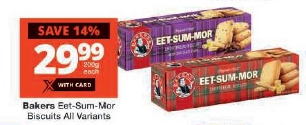 Bakers Eet-Sum-Mor Biscuits All Variants