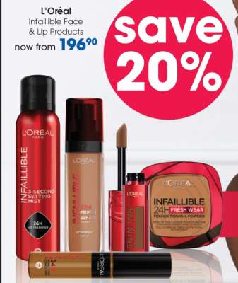 L'Oréal Infaillible Face & Lip Products