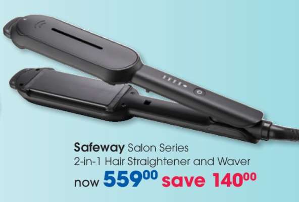 Safeway Salon Series 2-in-1 Hair Straightener and Waver