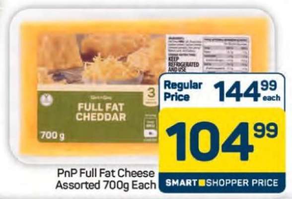 PnP Full Fat Cheese Assorted 700g