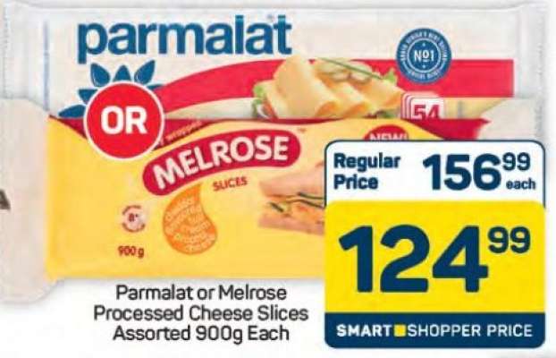 Parmalat or Melrose Processed Cheese Slices