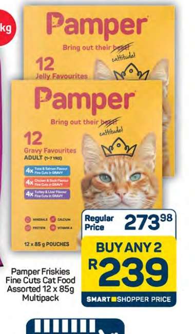 Pamper Friskies Fine Cuts Cat Food Assorted 12 x 85g Multipack