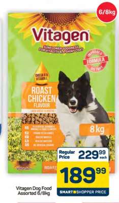 Vitagen Dog Food Assorted 6/8kg