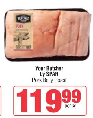 Your Butcher By SPAR Pork Belly Roast