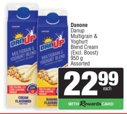 Danone DanUp Multigrain & Yoghurt Blend Cream