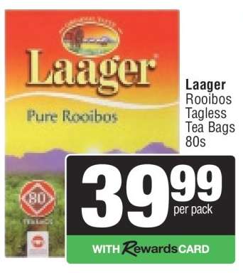 Laager Rooibos Tagless Tea Bags 80s