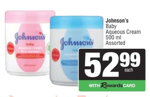 Johnson's Baby Aqueous Cream