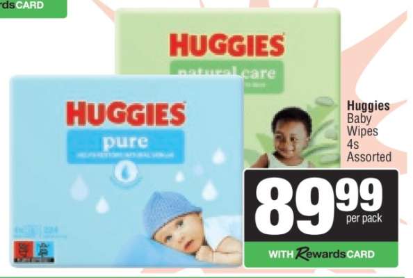 Huggies Baby Wipes 4s Assorted