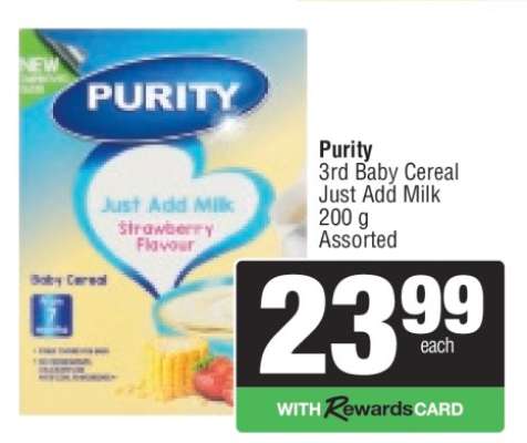 Purity 3rd Baby Cereal