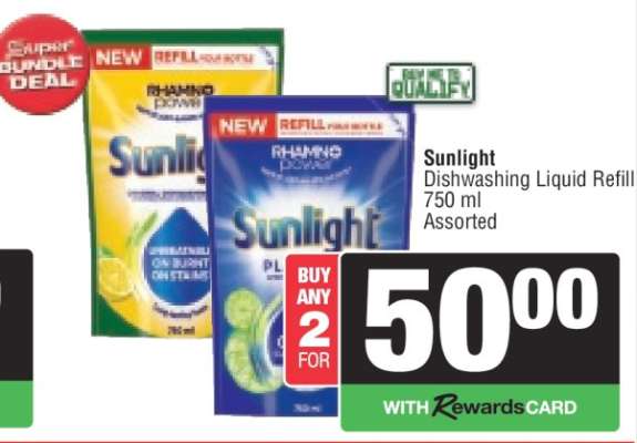 SUNLIGHT Dishwashing Liquid Refill