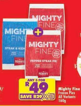 MIGHTY FINE FROZEN PIES