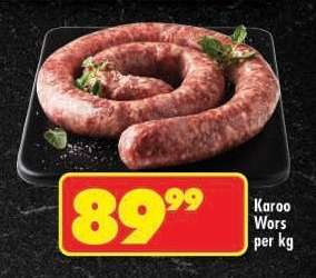 KAROO WORS per kg