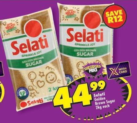 Selati Golden Brown Sugar-2Kg Each