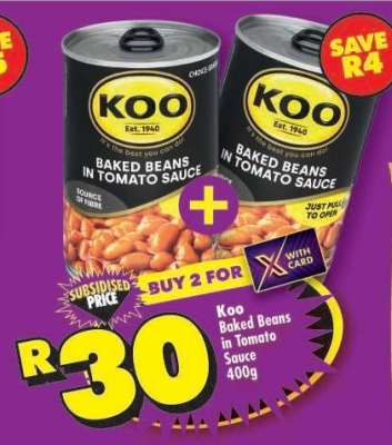 Koo Baked Beans in Tomato Sauce 400g