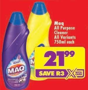 Maq All Purpose Cleaner All Variants 750ml each