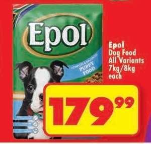 EPOL DOG FOOD all variants 7kg/8kg each