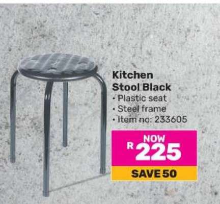 Kitchen Stool Black