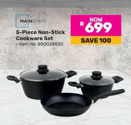Mainstays 5-Piece Non-Stick Cookware Set