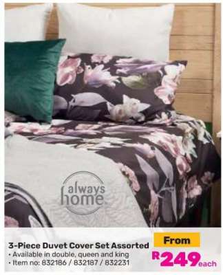 3-Piece Duvet Cover Set Assorted