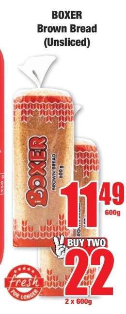 BOXER Brown Bread (Unsliced)