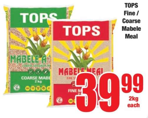 TOPS Fine / Coarse Mabele Meal