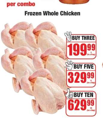 Frozen Whole Chicken