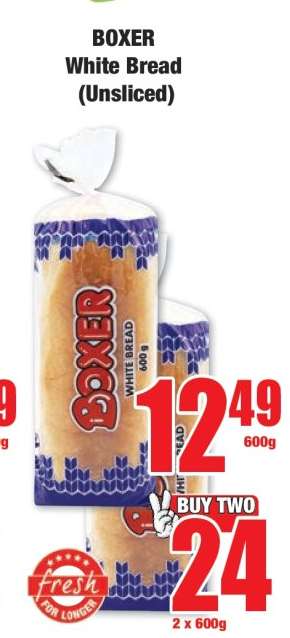 BOXER White Bread (Unsliced)