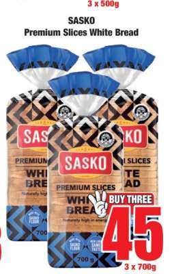 Sasko Premium Slices White Bread
