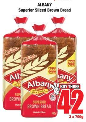 Albany Superior Sliced Brown Bread