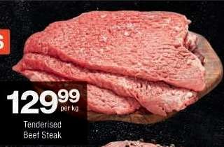 TENDERISED BEEF STEAK