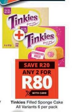 Tinkies Filled Sponge Cake