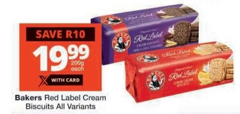 Bakers Red Label Cream Biscuits All Variants