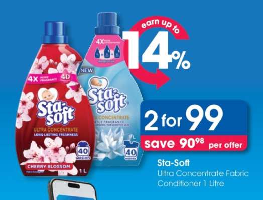 Sta-Soft Ultra Concentrate Fabric Conditioner 1 Litre