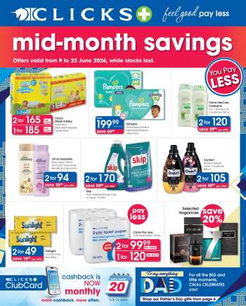 Clicks catalogue  - 09/06/2026 - 22/06/2026.