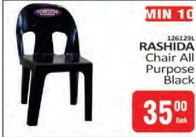 RASHIDA CHAIR All Purpose Black