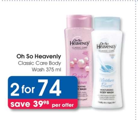 Oh So Heavenly Classic Care Body Wash 375 ml
