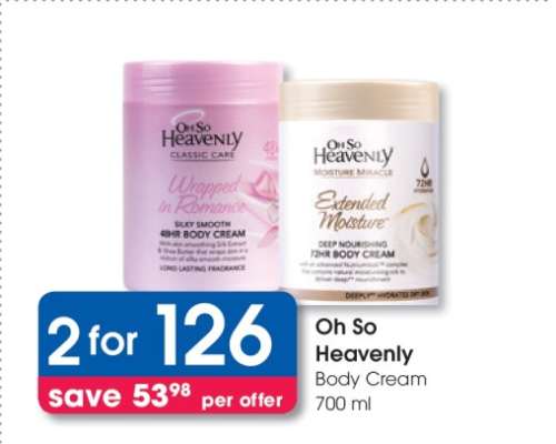 Oh So Heavenly Body Cream 700 ml