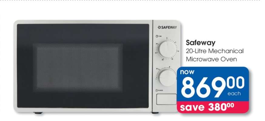 Safeway 20-Litre Mechanical Microwave Oven