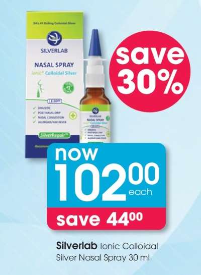 Silverlab Ionic Colloidal Silver Nasal Spray 30 ml