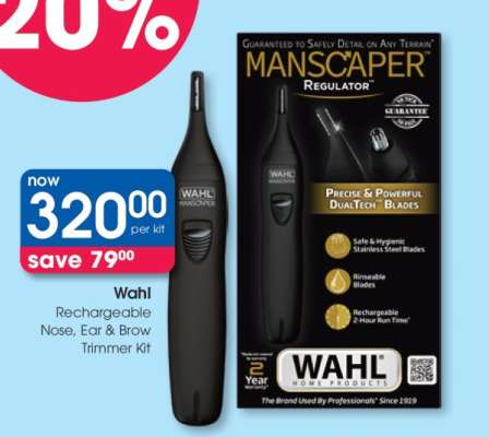 Wahl Rechargeable Nose, Ear & Brow Trimmer Kit
