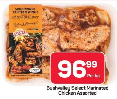 Bushvalley Select Marinated Chicken Assorted