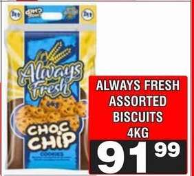 ALWAYS FRESH ASSORTED BISCUITS 4KG
