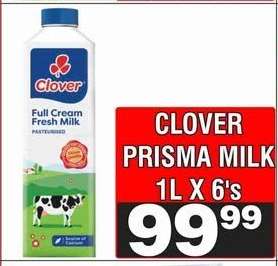 CLOVER PRISMA MILK 1L X 6's