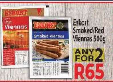 Eskort Smoked/Red Viennas 500g