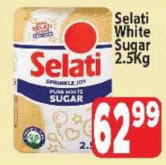 Selati White Sugar-2.5Kg